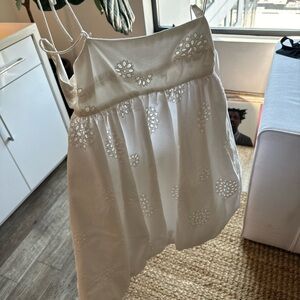 Zara eyelit open back dress